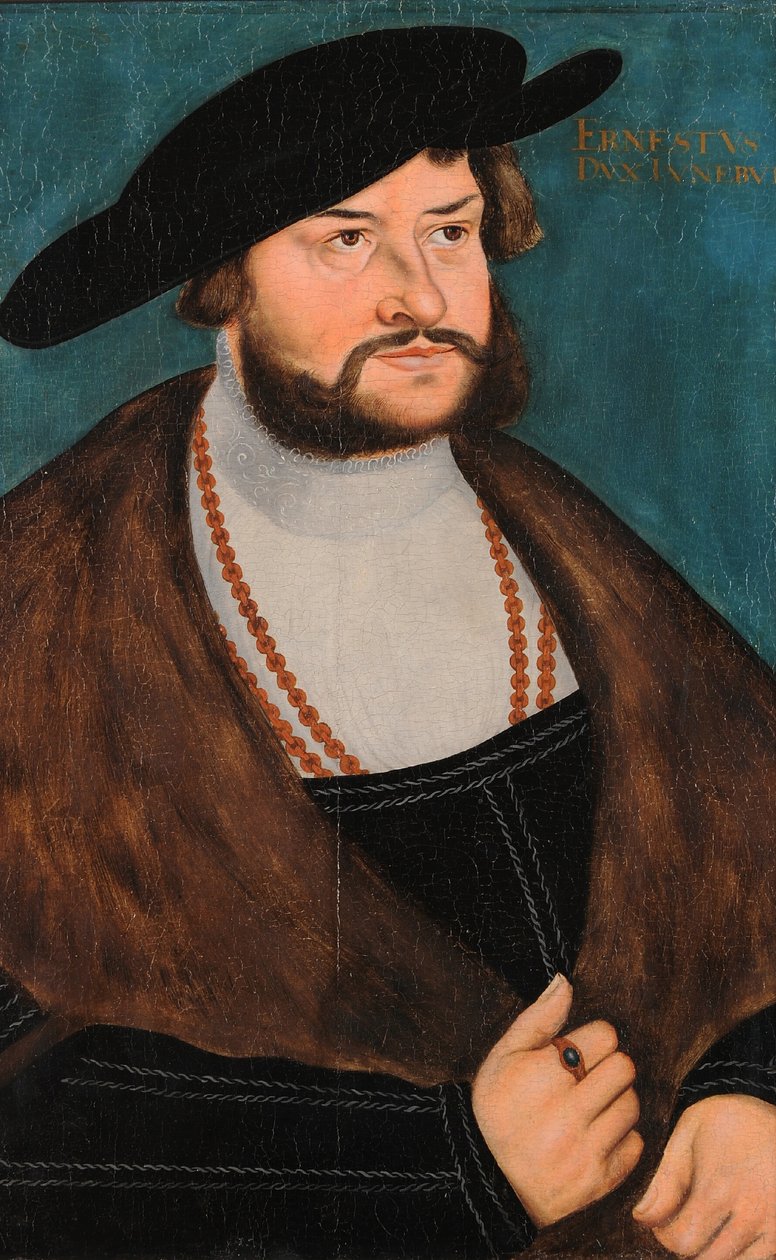 İtirafçı Ernst, Braunschweig-Lüneburg-Celle Dükü by Lucas Cranach the Elder