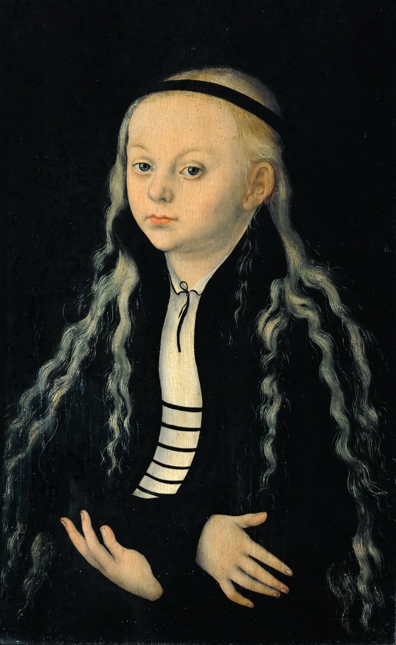 Portre, muhtemelen Magdalena Luther tarafından by Lucas Cranach the Elder