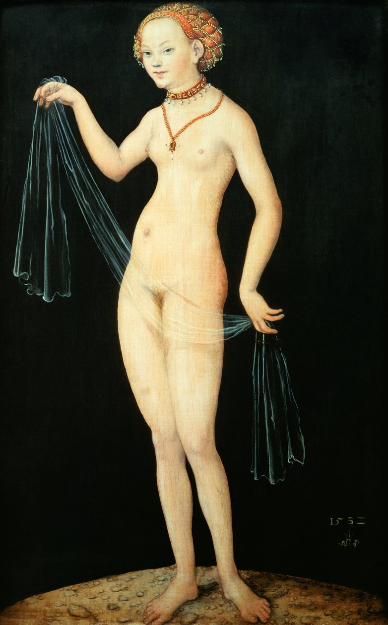 Venüs, 1532 (kırmızı kayın ağacında yağ ve ılıman) by Lucas Cranach the Elder