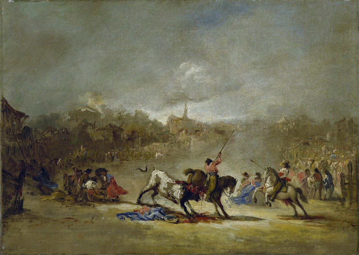 Çubukların şansı. Tuval üzerine yağlıboya by Eugenio Lucas Velázquez