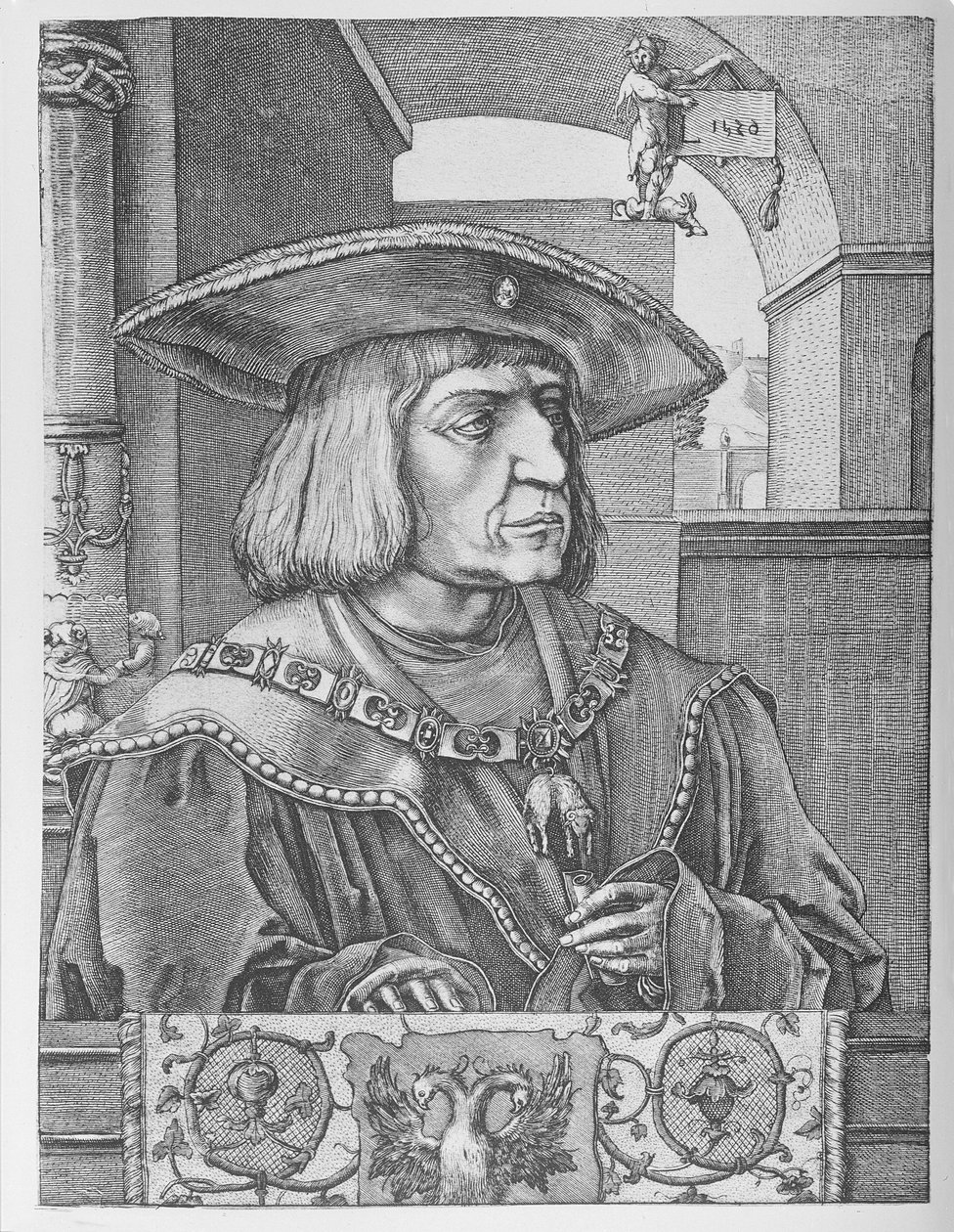 İmparator Maximilian I by Lucas van Leyden