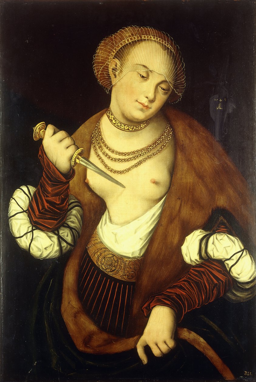 Lucretia, 1548 by Lucas Cranach