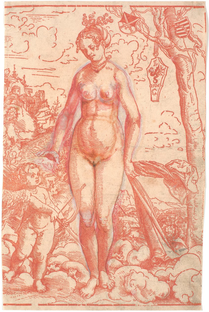 Venüs ve Aşk Tanrısı by Lucas Cranach d.Æ.