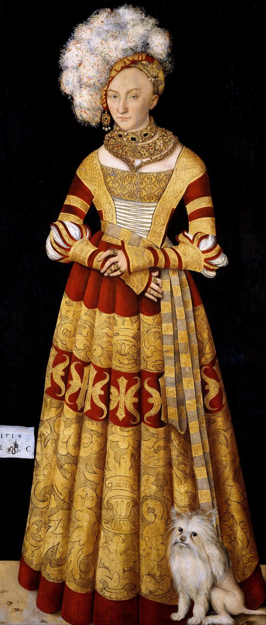 Mecklenburg Düşesi Catherine by Lucas Cranach the Elder