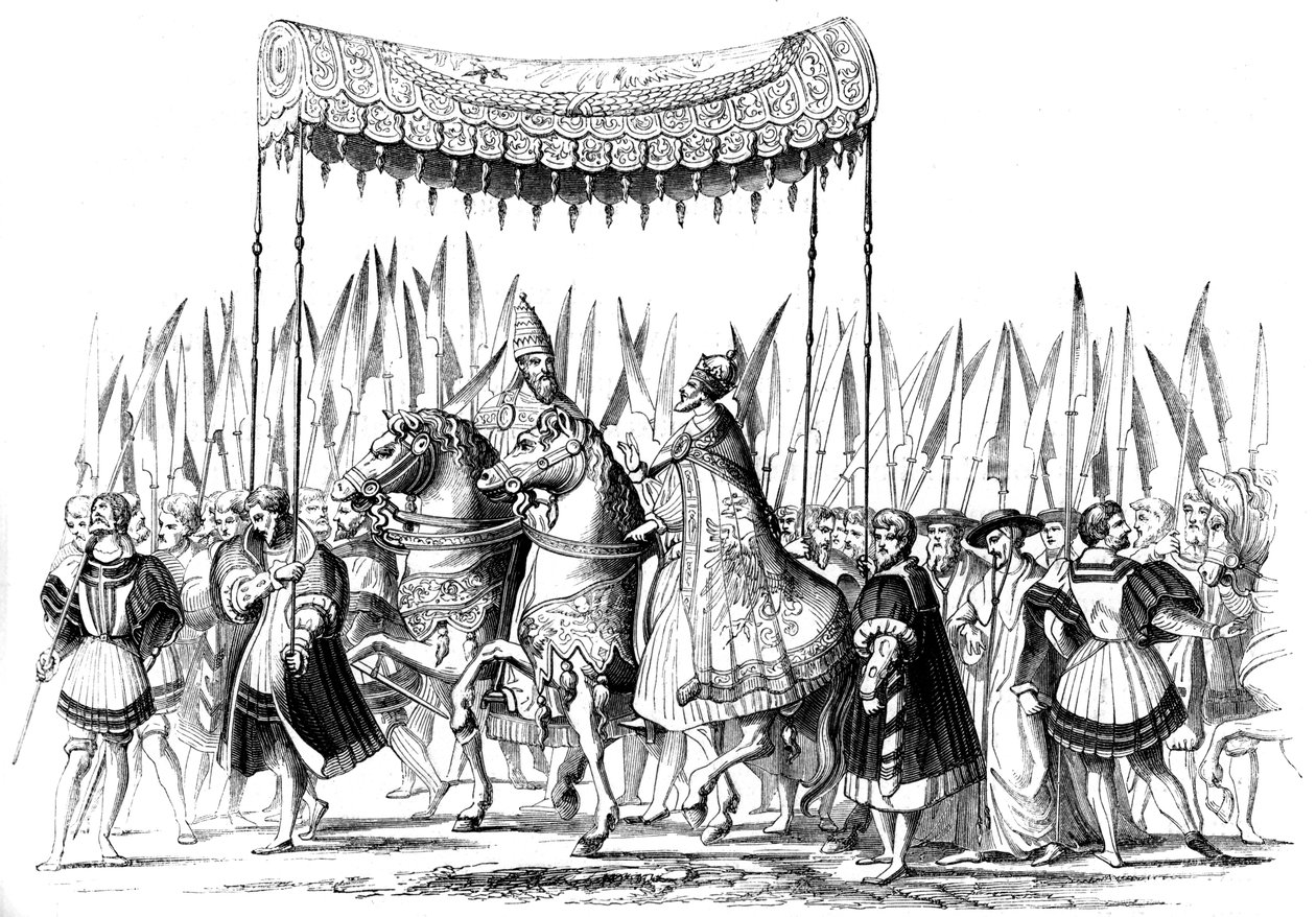 İmparatorluk alayı, 1529-1530 1849. by Lucas Cranach the Elder