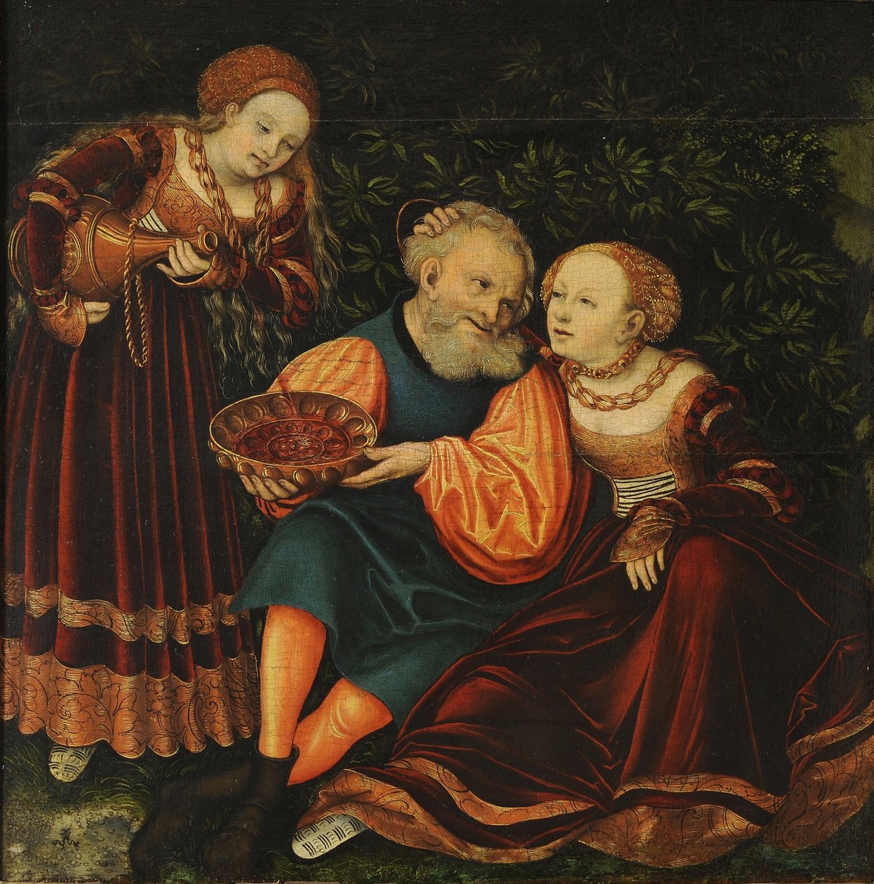 Lût ve Kızları by Lucas Cranach the Elder