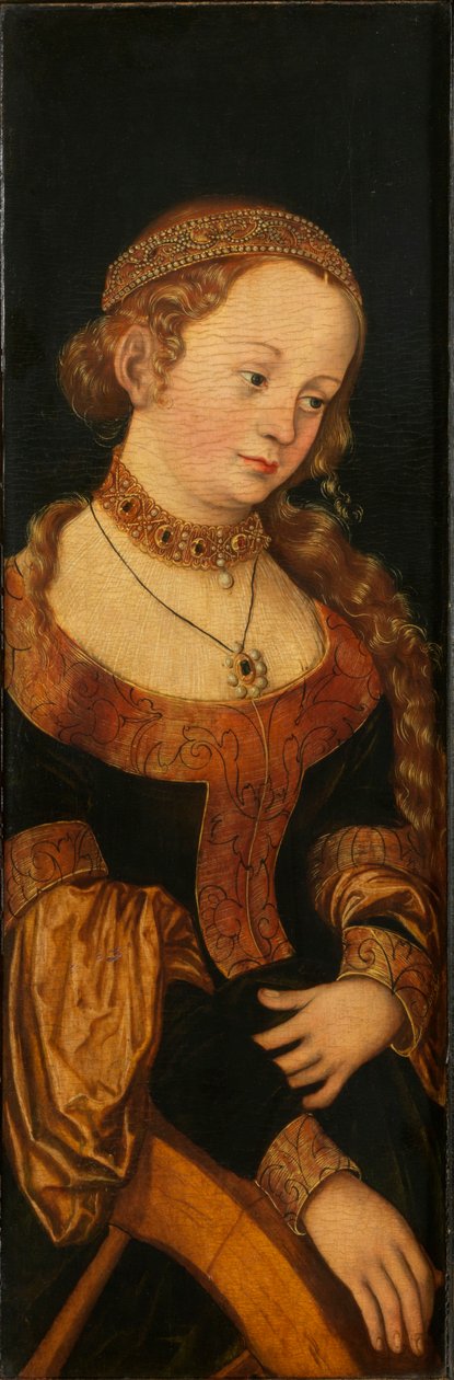 Aziz Catherine, 16. yüzyılın başları.. by Lucas Cranach the Elder