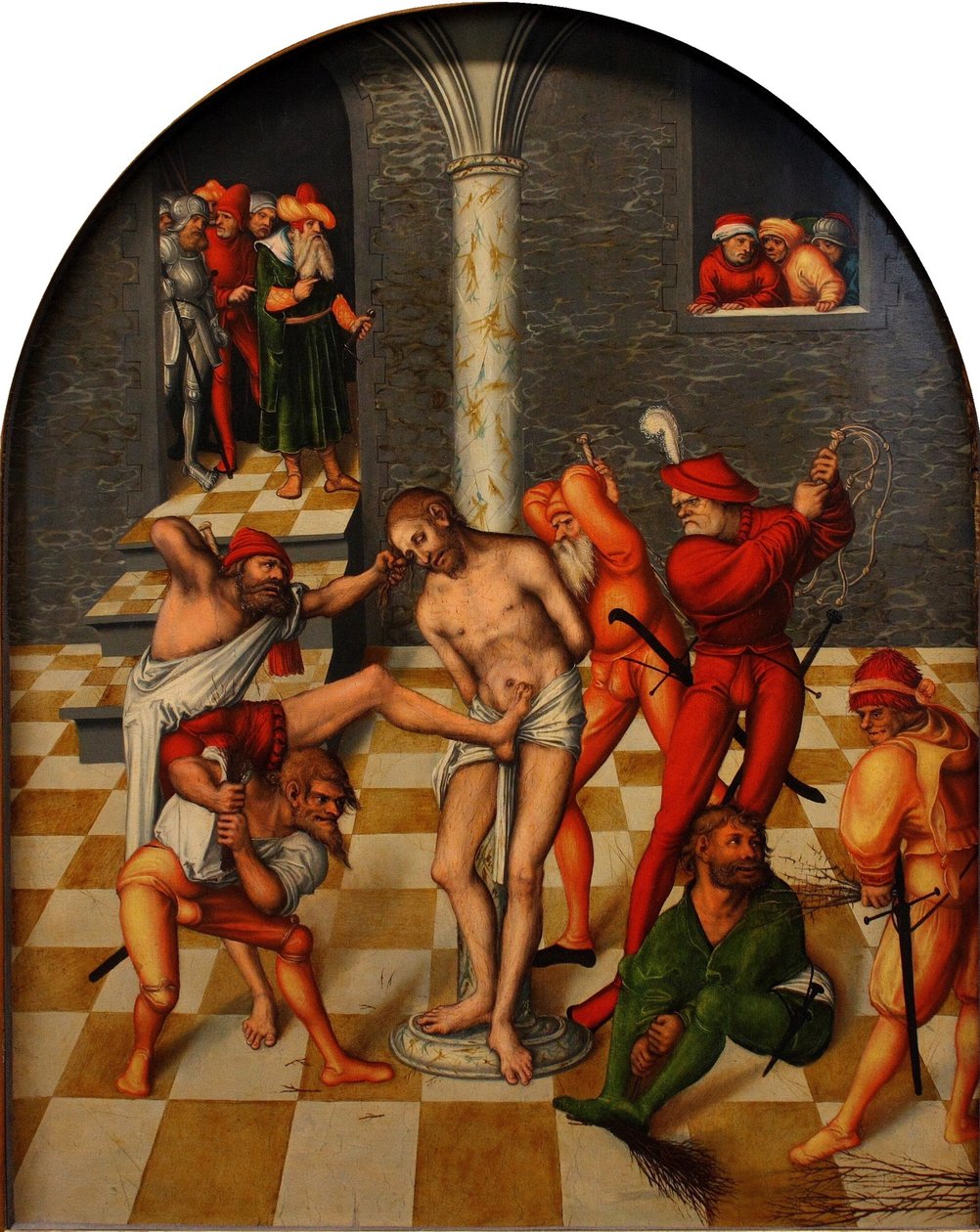 İsa'nın Kırbaçlanması, 1538 by Lucas Cranach the Elder
