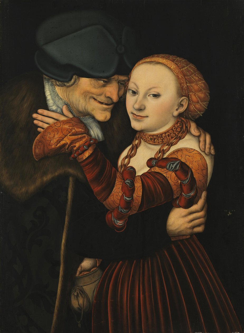 Eşitsiz Çift by Lucas Cranach the Elder