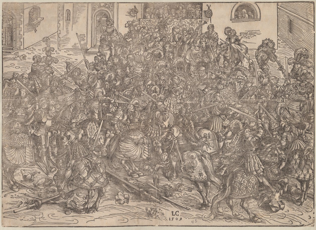 Turnuva, 1509 by Lucas Cranach the Elder