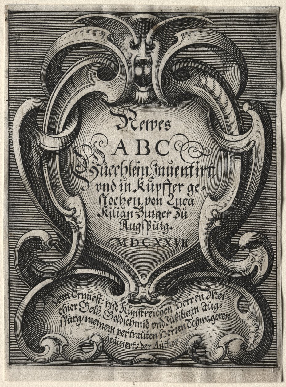 Yeni ABC Kitapçığı, 1627. by Lucas Kilian