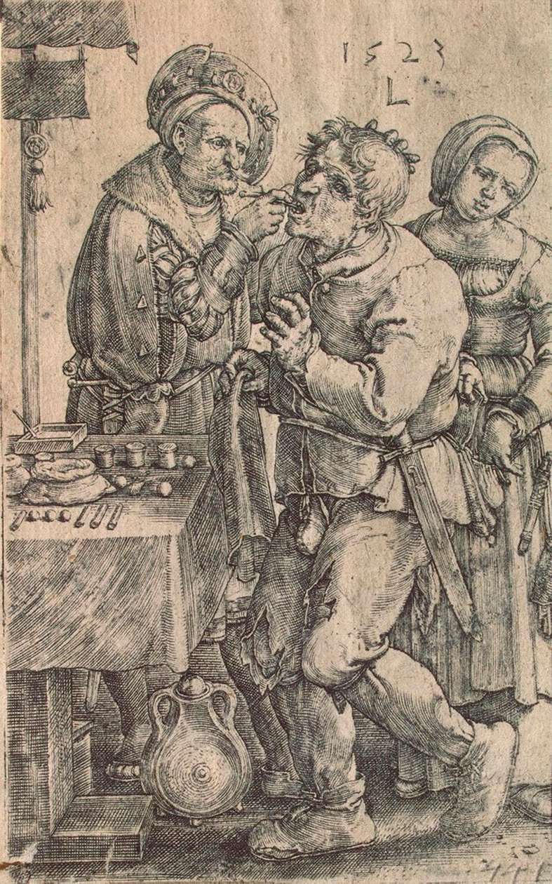 Diş Hekimi, 1523. by Lucas Leyden van