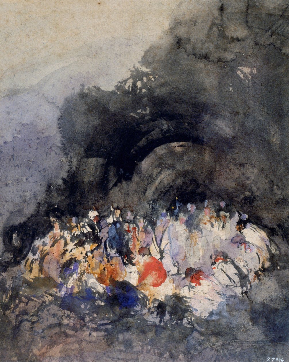 Şekil Grubu by Eugenio Lucas Velázquez
