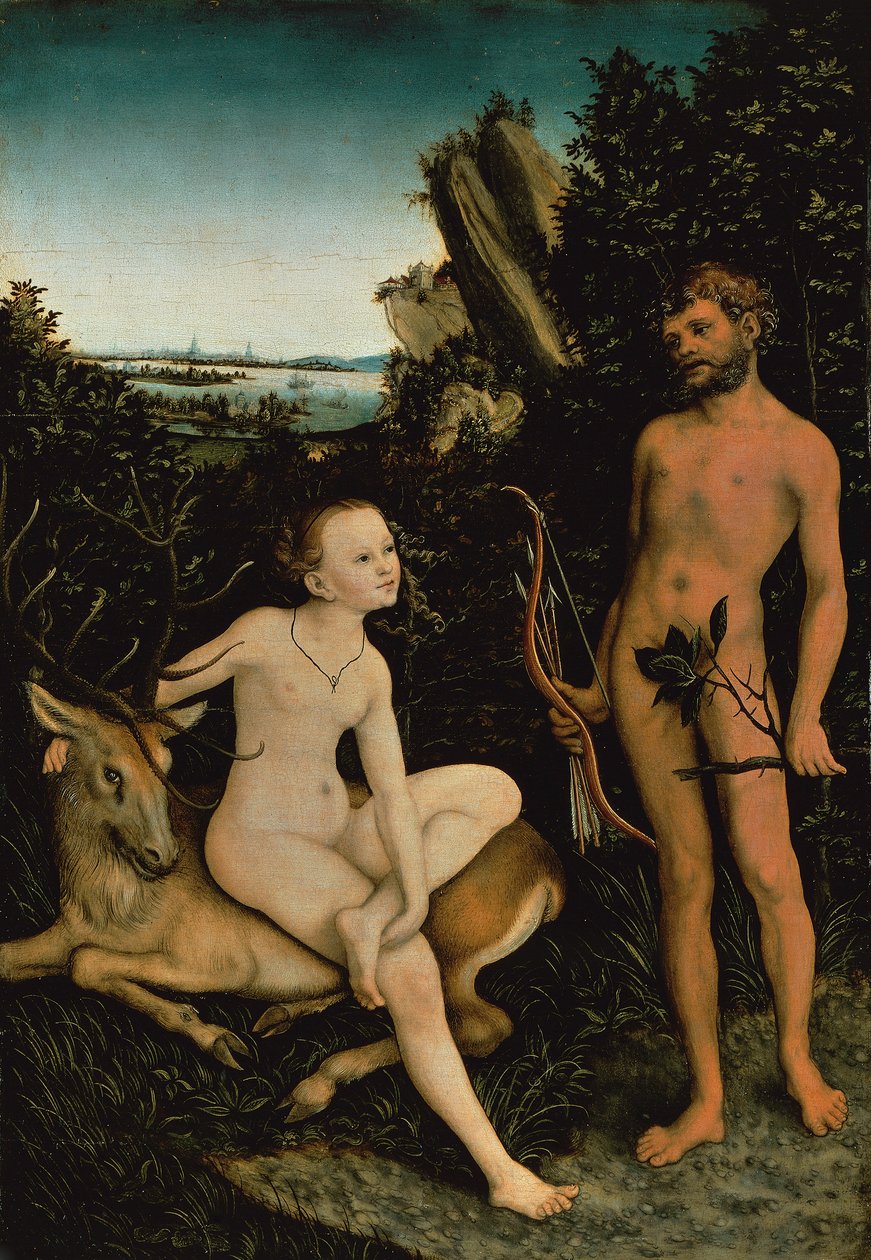 Apollon ve Diana by Lucas the Elder Cranach