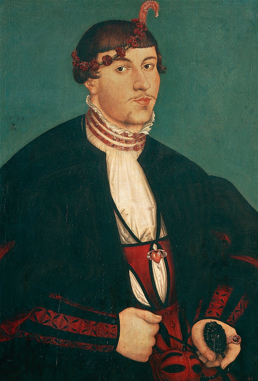 Genç asilzade portresi by Lucas the Elder Cranach