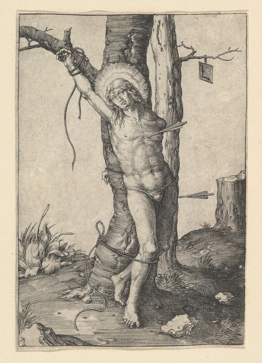 Aziz Sebastian, yaklaşık 1510. by Lucas van Leyden