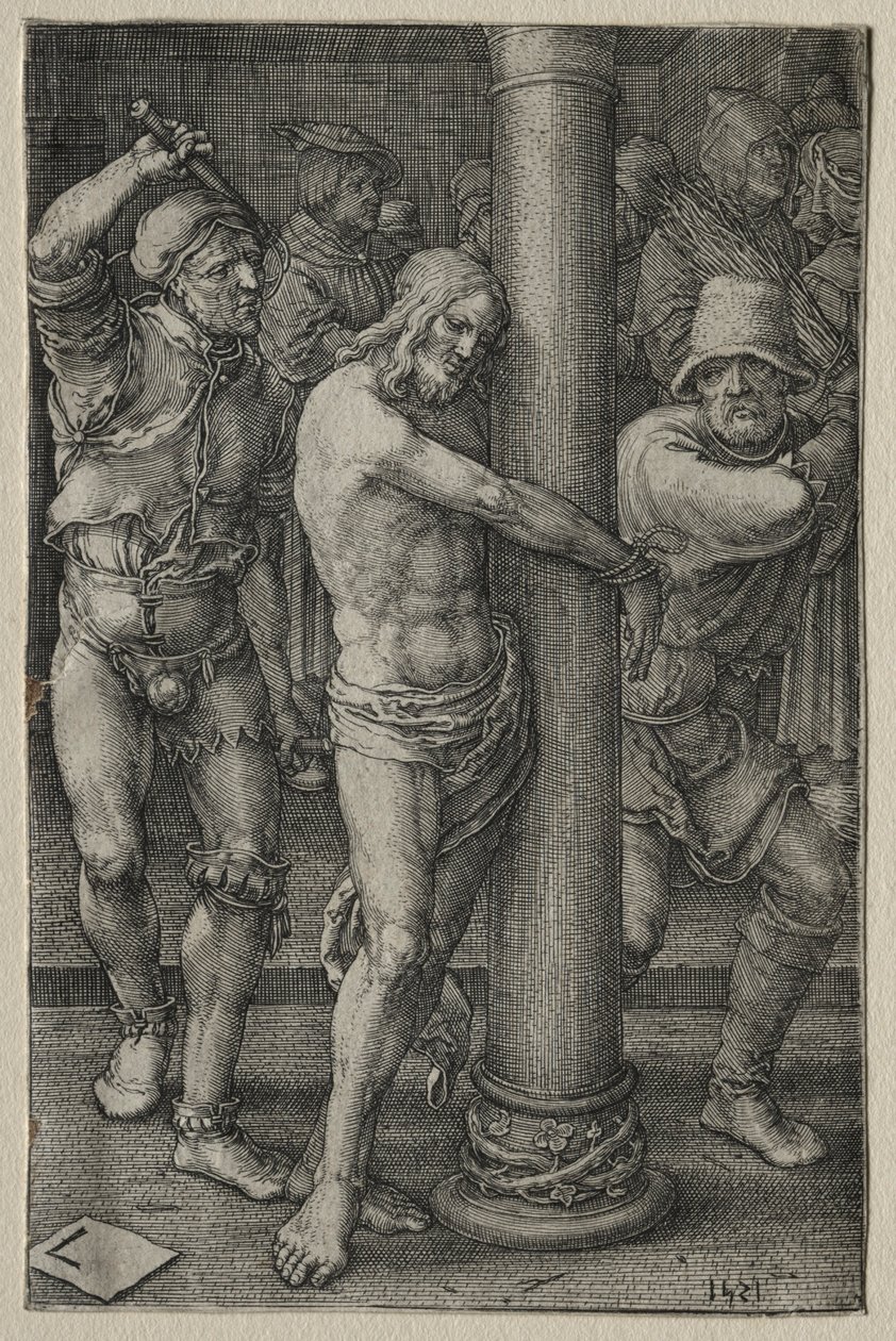 Tutku: Kırbaçlanma, 1521. by Lucas van Leyden