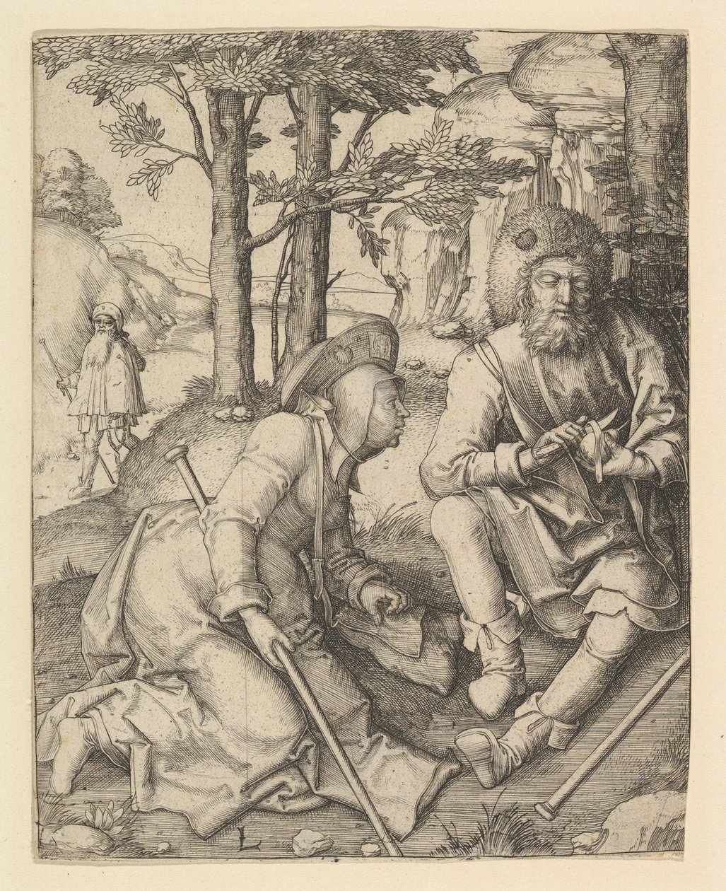 Hacılar, yaklaşık 1508. by Lucas van Leyden