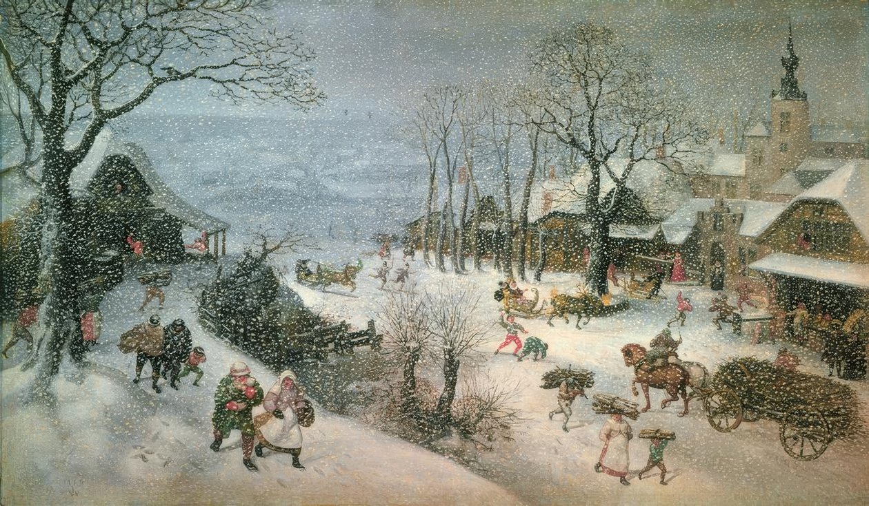 Kış manzarası - Şubat by Lucas van Valckenborch