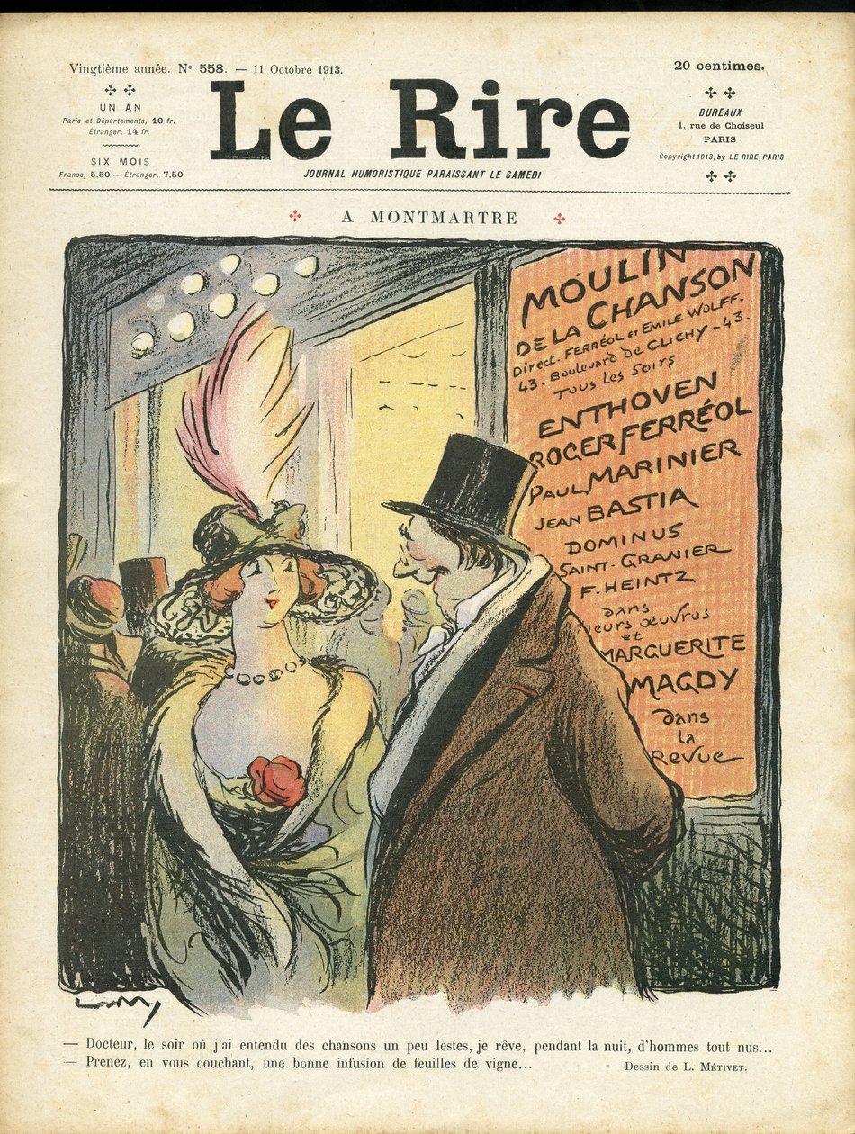 Le Rire'nin kapağı by Lucien Metivet