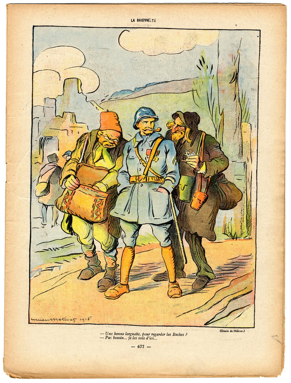 Bayonet, Renkli Hiciv by Lucien Metivet