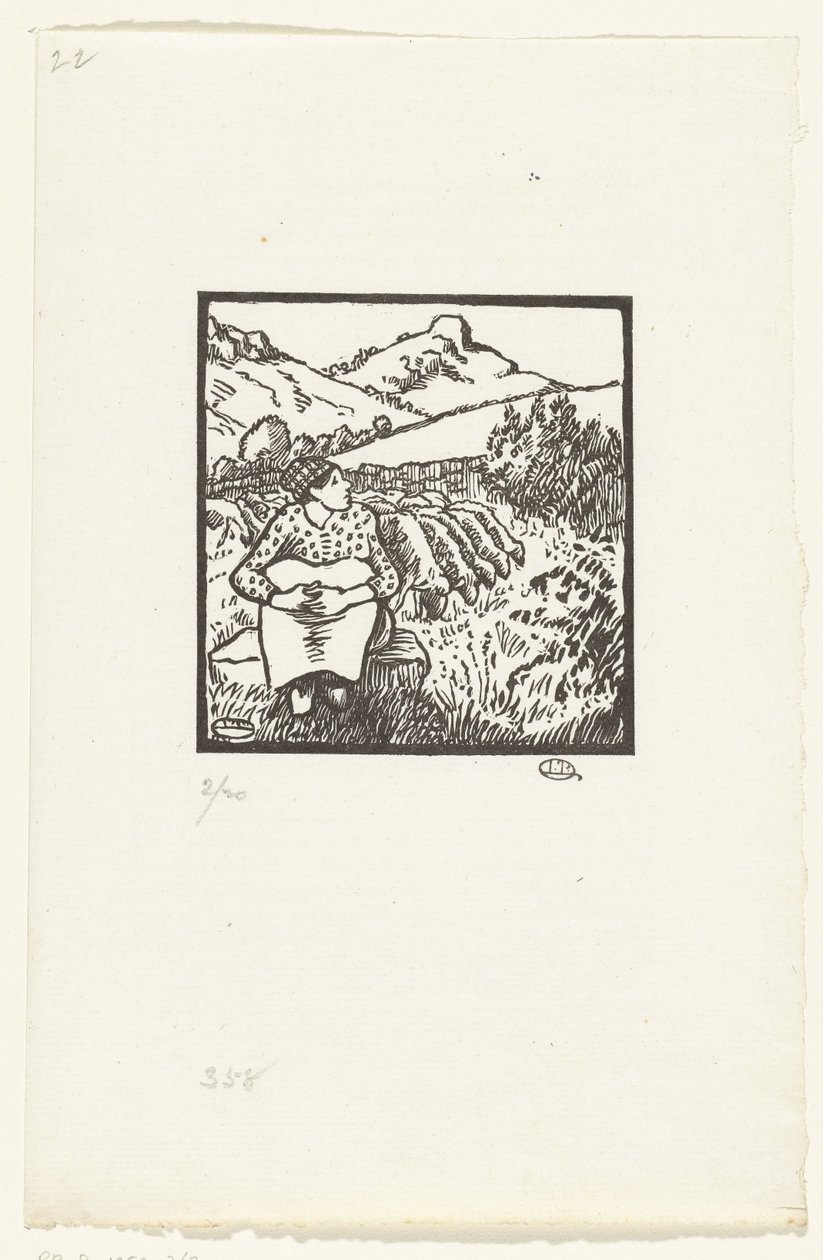 çoban Bergere C.O. Mont Turu by Lucien Pissarro