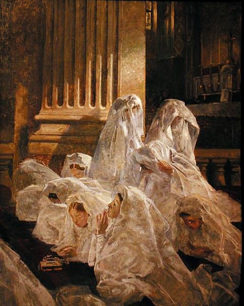 İletişimciler (tuval üzerine yağlı boya) by Lucien Simon