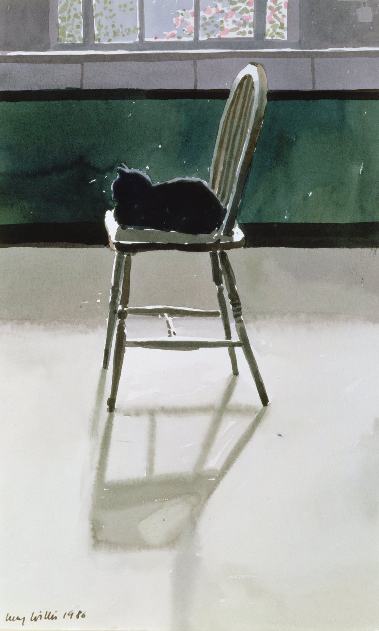 Sandalyedeki Kedi, 1986 by Lucy Willis
