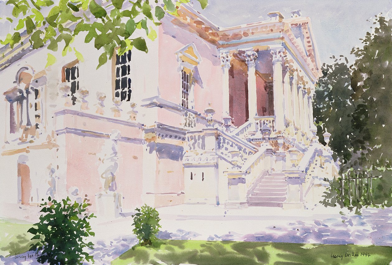 Chiswick House, 1994 (kağıt üzerinde wc) by Lucy Willis
