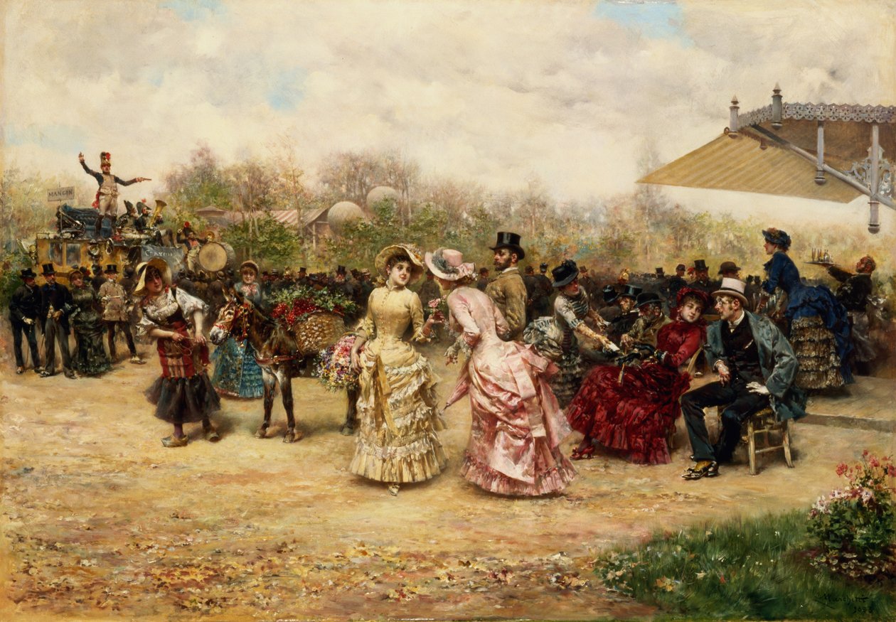 Çiçek Satıcıları, 1883 by Ludovico Marchetti