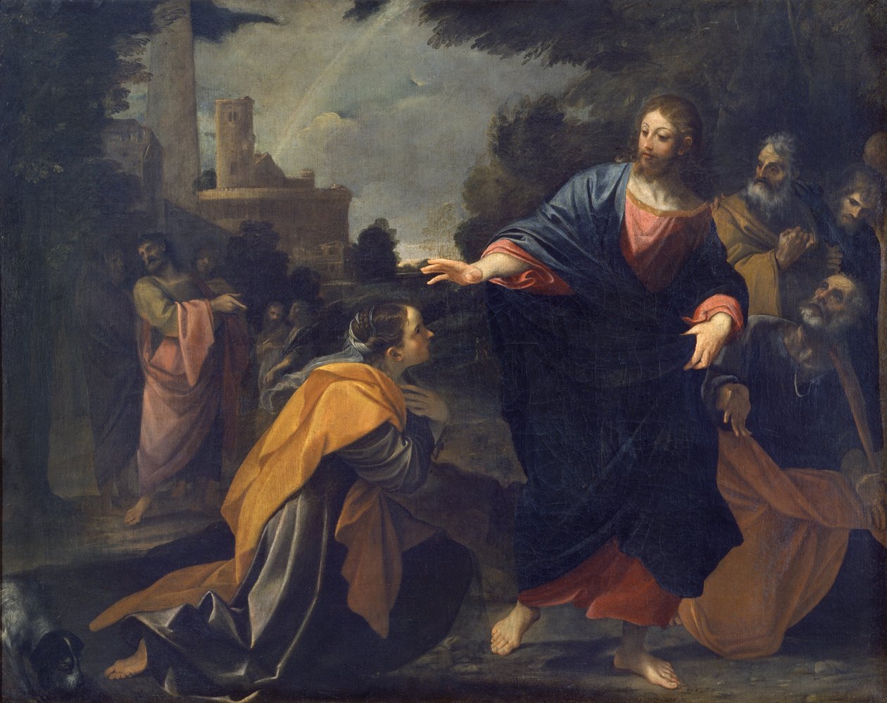 Mesih ve Kenanlı Kadın by Ludovico Carracci