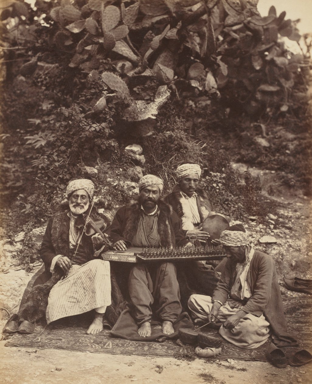 Arap Müzisyenler, 1864. by Ludovico Wolfgang Hart