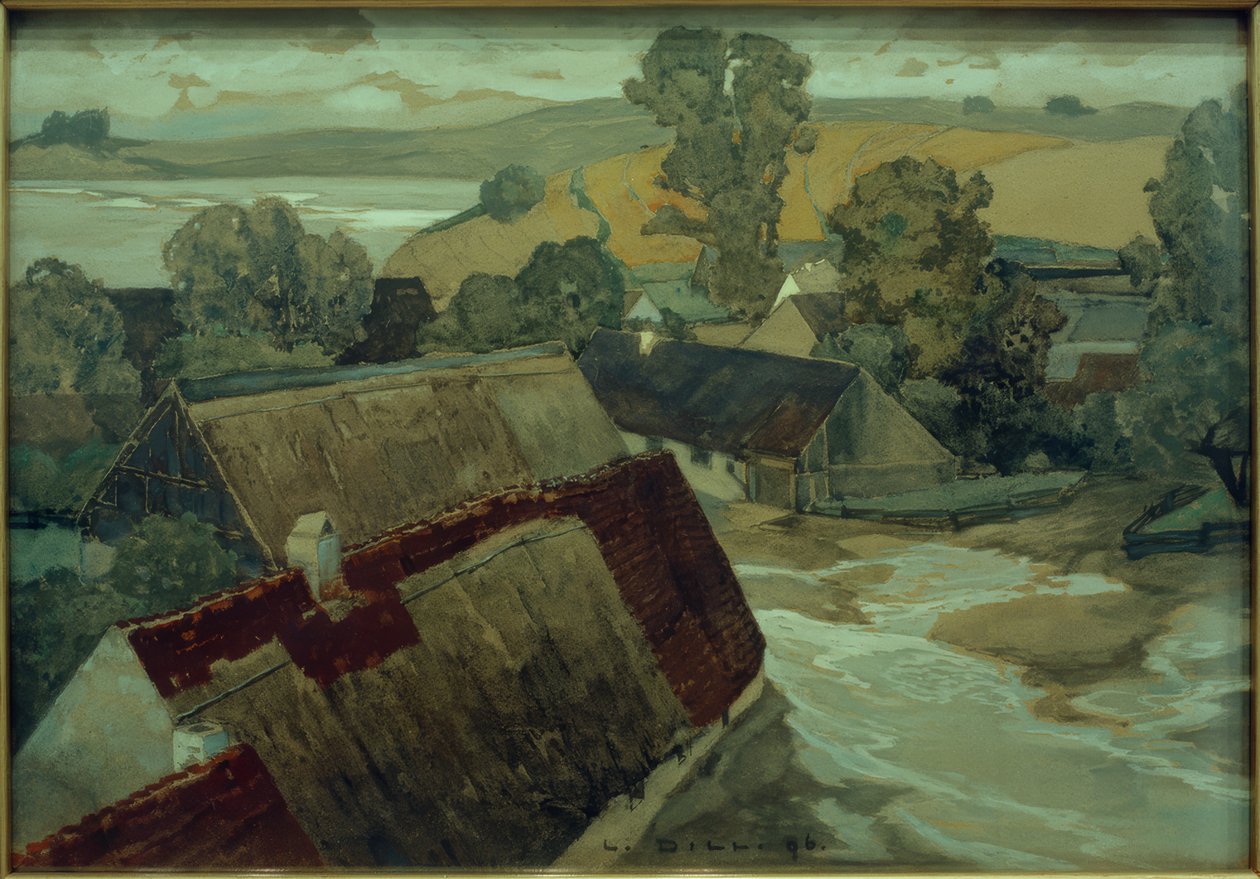 su baskını by Ludwig Dill