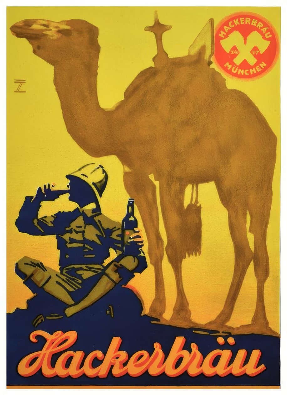 Hackerbräu birası by Ludwig Hohlwein