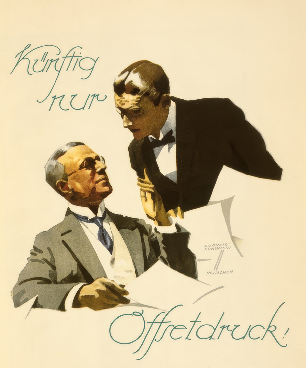 Gelecekte sadece ofset baskı! by Ludwig Hohlwein