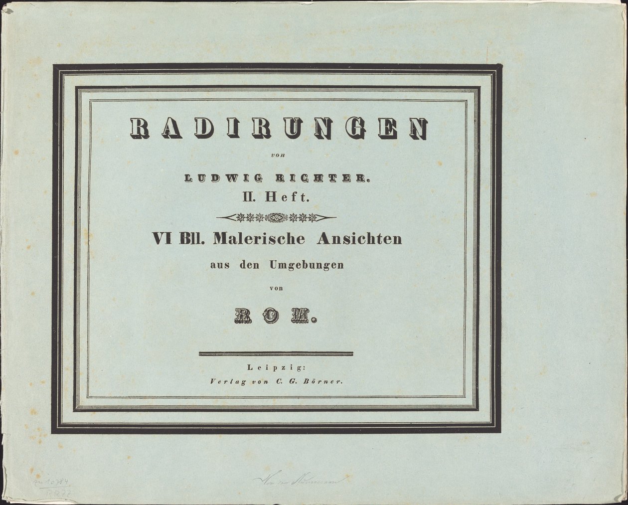 Roma çevresinden pitoresk manzaralar by Ludwig Richter