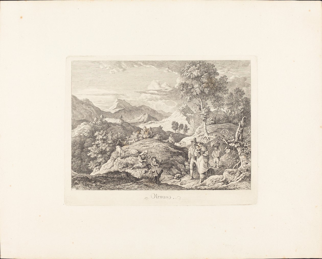 Olevano by Ludwig Richter