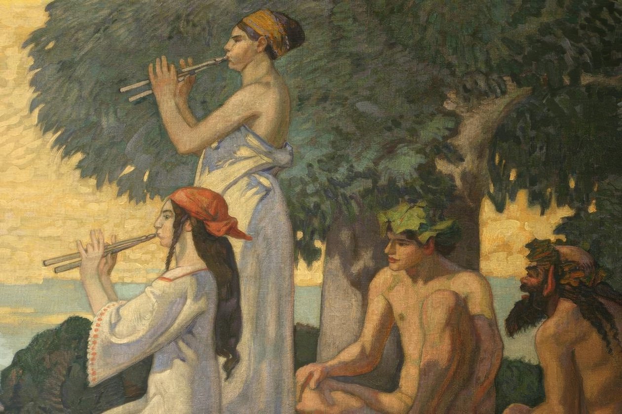 Dionysoszug by Ludwig von Hofmann