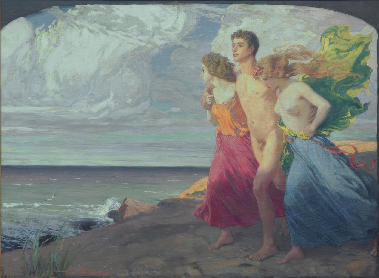 Bahar fırtınası by Ludwig von Hofmann