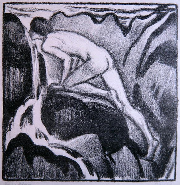İyi İçecek (lito) by Ludwig von Hofmann