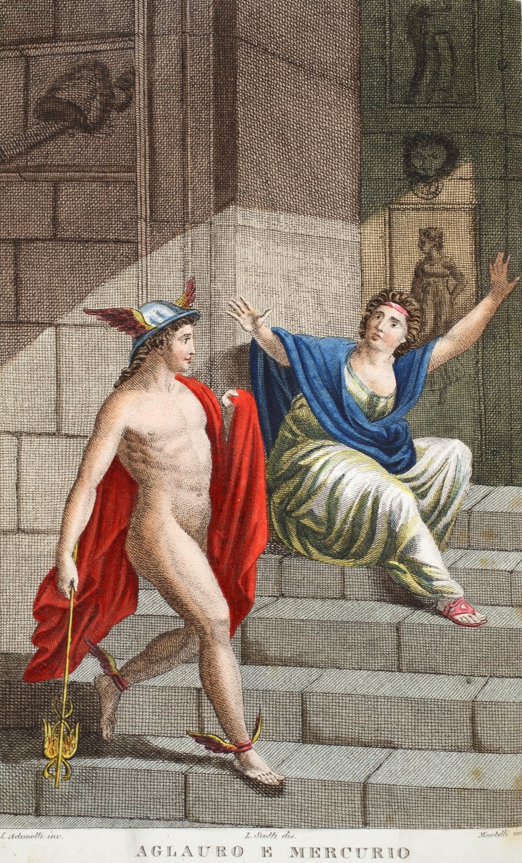 Aglauros ve Merkür veya Aglauro e Mercurio, Ovid