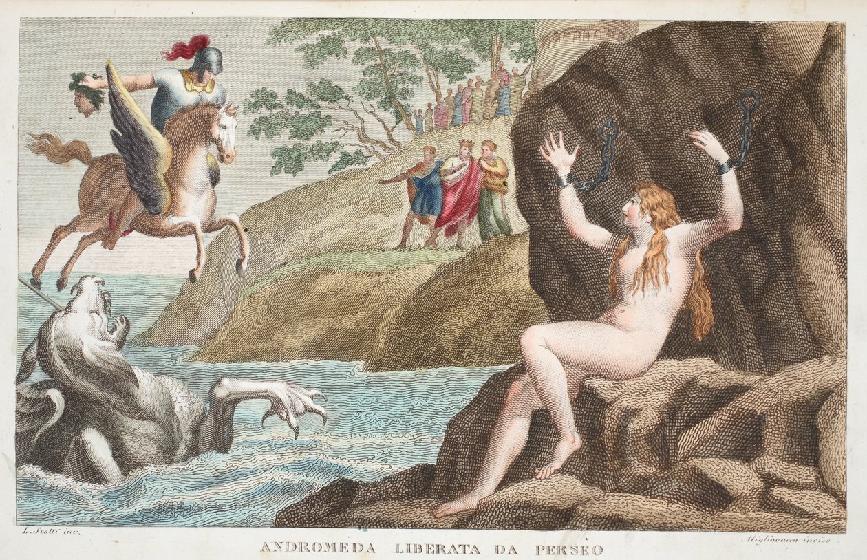 Perseus ve Andromeda veya Andromeda Liberata da Perseo, Kitap IV, Ovid