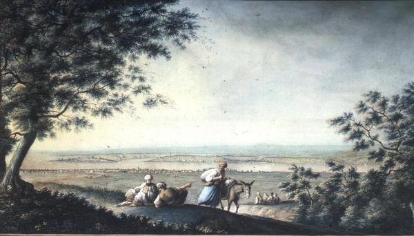 Konstantinopolis manzarası (guaj) by Luigi (after) Mayer