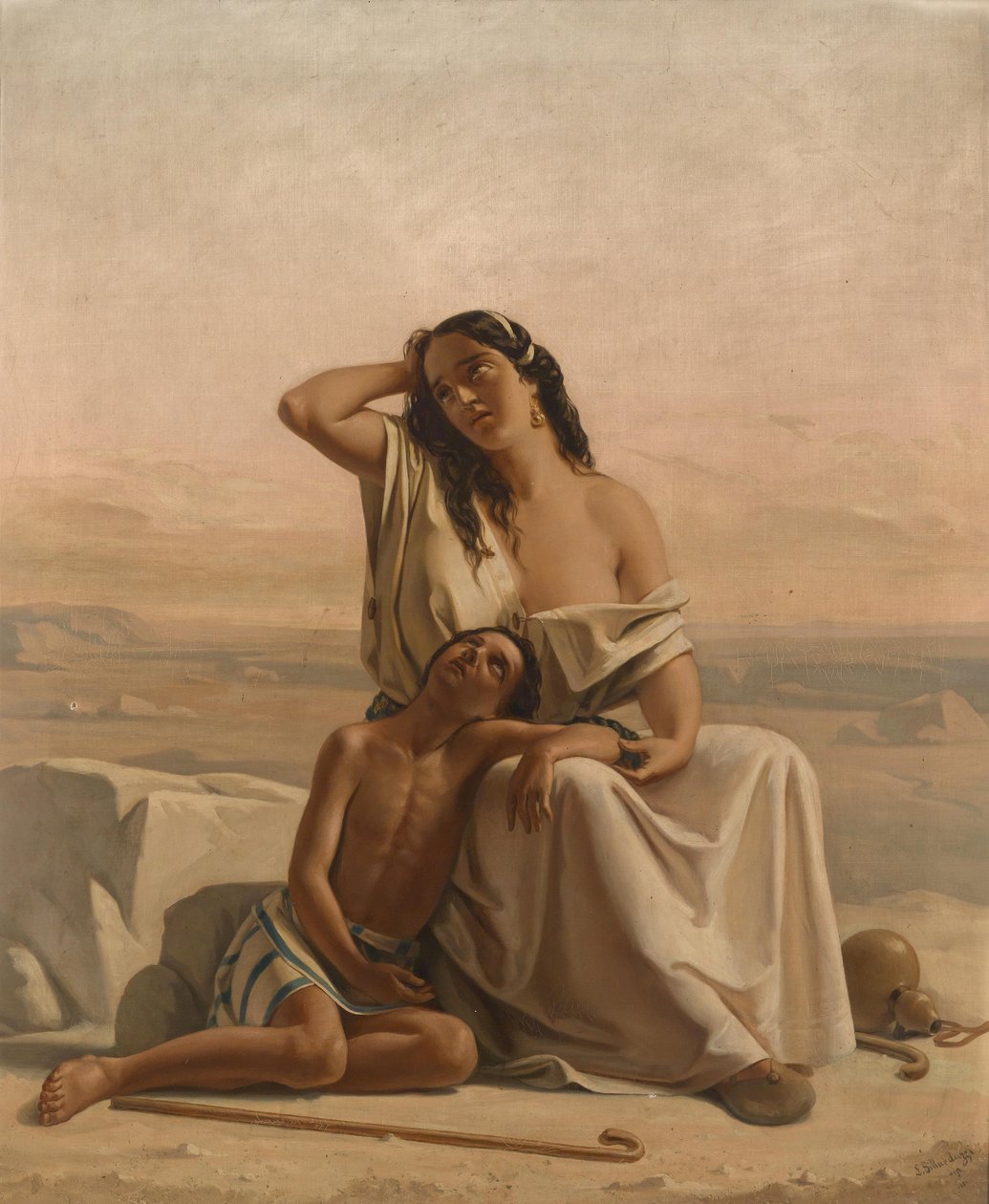 Çölde Hacer ve İsmail by Luigi Alois Gillarduzzi