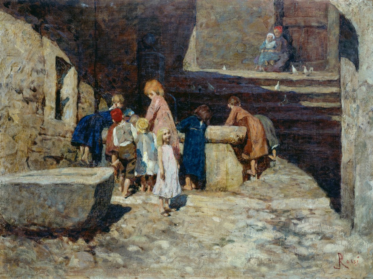Çeşmedeki çocuklar by Luigi Rossi