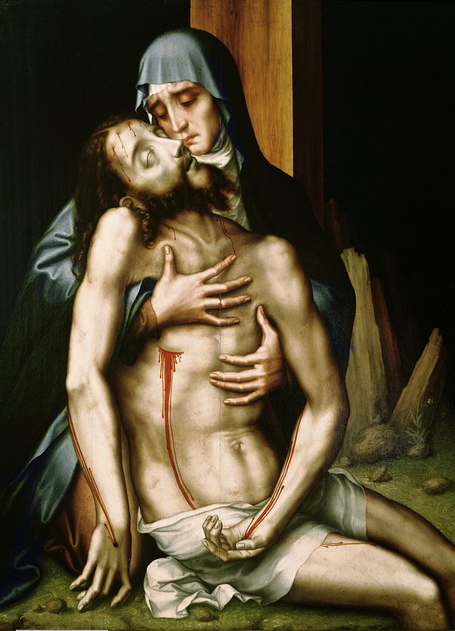 Pieta (panelde yağ) by Luis de Morales