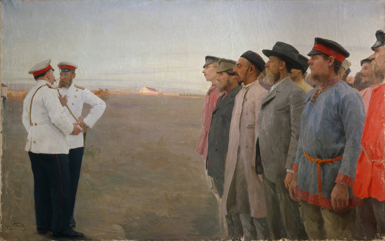 işe alım, 1904 by Lukjan Vasilievich Popov