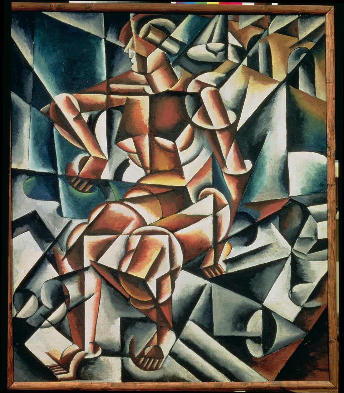 İnsan + Hava + Uzay, 1915 by Lyubov Sergeevna Popova