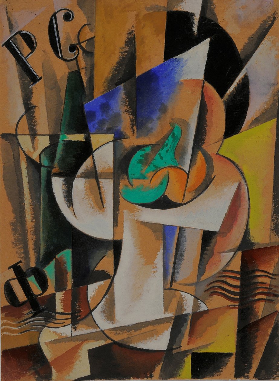 Ressam Kompozisyon, 1921 by Lyubov Sergeevna Popova