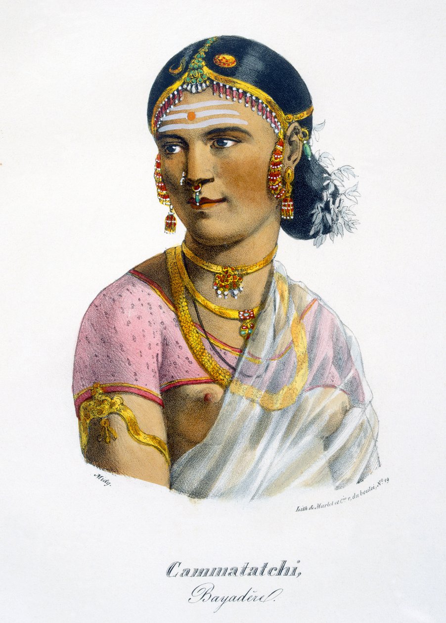Cammatatchi, dansçı, 1827-35 by M.E. Burnouf